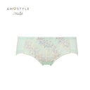 アモスタイル ハ?イ トリンフ? AMOSTYLE BY Triumph ハーバルアロマ 1339 ボーイズレングスショーツ【返品不可商品】 （グリーン）