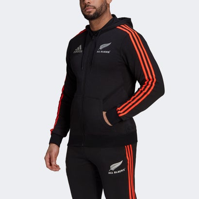 アディダス adidas オールブラックス ラグビー スリーストライプパーカー （ブラック）