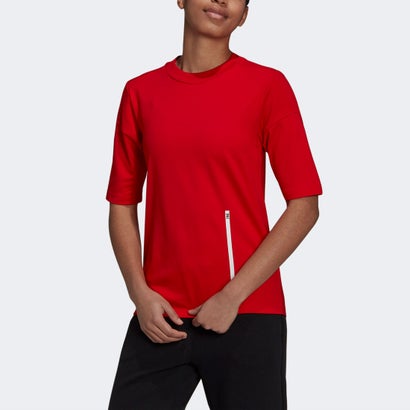 アディダス adidas アディダス Z.N.E. スポーツウェア 半袖Tシャツ （レッド）