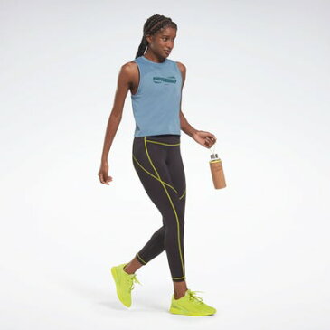 リーボック Reebok レズミルズR ボディコンバットR スプレミアム タンク トップ / Les MillsR BodyCombatR Supremium Tank Top (ブルー)