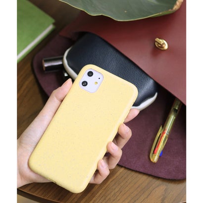 ジュビリー Jubilee リサイクル竹素材 パステルカラー エコiPhone スマホケース 【11/X/XS/SE/6/7/8/ 対応】 （イエロー）