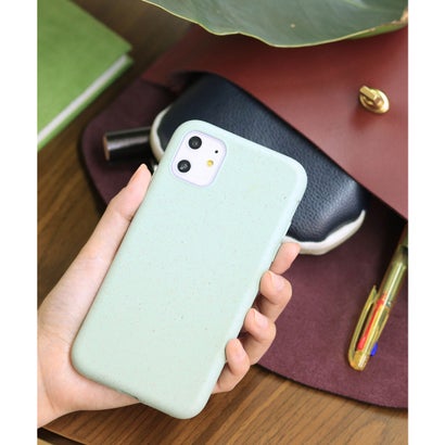 ジュビリー Jubilee リサイクル竹素材 パステルカラー エコiPhone スマホケース 【11/X/XS/SE/6/7/8/ 対応】 （ミント）