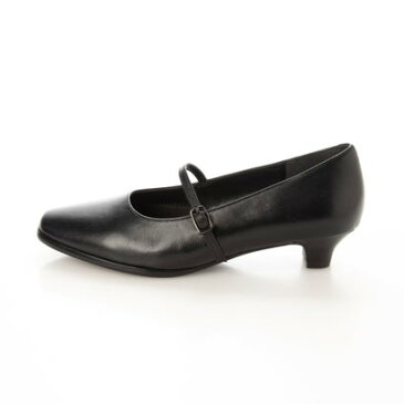 ビーインタレスト beinterest【CHICSLICK by.enchanted シックスリックバイエンチャンテッド】【3E】本革ストラップローヒールパンプス (ブラック)