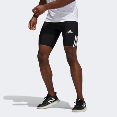 アディダス adidas AEROREADY ライト ライド テックフィット ショートタイツ （ブラック）