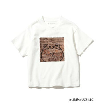 ザ ショップ ティーケー キッズ THE SHOP TK(Kids) 【WEB限定/150・160cm】ブラウン&ミニオンズ(BROWN&MINIONS)/リバーシブルスパンコールTシャツ (ホワイト