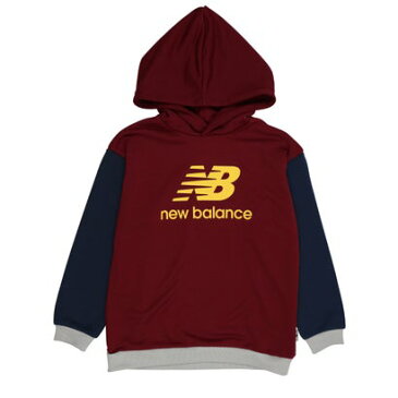 ニューバランス new balance ジュニア スウェットフルジップ スウェットフーディー_ JJTP1323 (レッド)