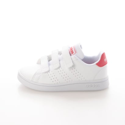 adidas/アディダス キッズ スニーカー ADVANCOURT C EF0221 （ホワイト×ピンク）