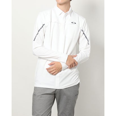 オークリー OAKLEY メンズ ゴルフ 長袖シャツ OAKLEY UNEVEN JQ LS SHIRT FOA402862 （ホワイト）