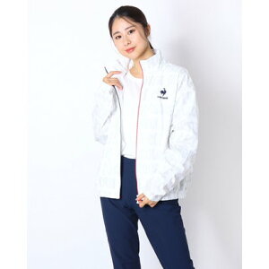 ルコックスポルティフ le coq sportif レディース ウインドジャケット ストレッチウォームクロスジャケット QMWSJF22 （ホワイト）