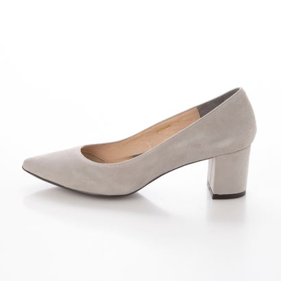モード エ ジャコモ カリーノ MODE ET JACOMO carino ポインテッドチャンキーヒールパンプス (グレースエード)