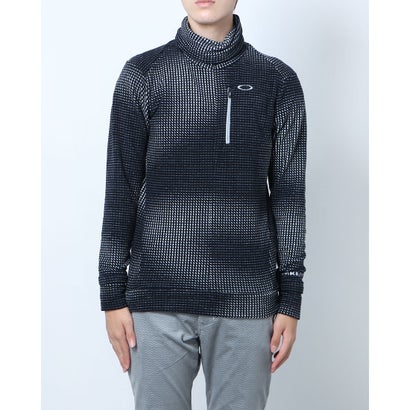 オークリーOAKLEYメンズゴルフ長袖シャツOAKLEYELLIPSEHI-NECKLSSHIRTFOA402866(ブラック)