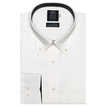 トーキョーシャツ TOKYO SHIRTS 形態安定ノーアイロン ボタンダウン 長袖ビジネスワイシャツ （ライトピンク）