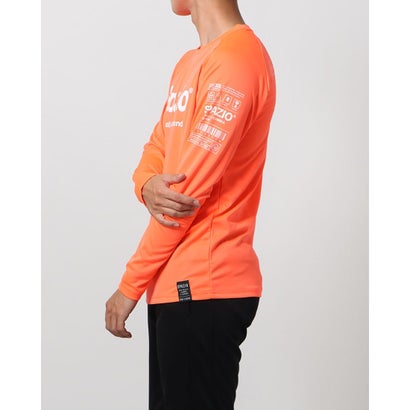 スパッツィオ SPAZIO メンズ サッカー/フットサル 長袖シャツ Spazioロゴロングプラシャツ_ GE0784 (オレンジ)セール サッカー 用品 セール
