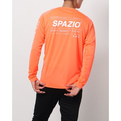 スパッツィオ SPAZIO メンズ サッカー/フットサル 長袖シャツ Spazioロゴロングプラシャツ_ GE0784 (オレンジ)セール サッカー 用品 セール