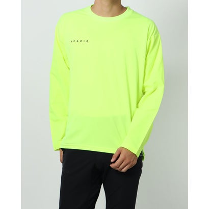 スパッツィオ SPAZIO メンズ サッカー/フットサル 長袖シャツ マテリアルMIXロングプラシャツ_ GE0791 (イエロー)ネット注文 サッカー 用品 セール
