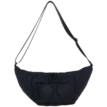 ヘルスニットプロダクト Healthknit product キルトマット調ナイロン船底ショルダーバッグ (BLK)