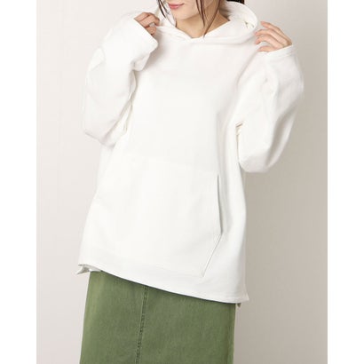 コカ coca 裏毛サイドスリット入りパーカー （White）