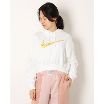 ナイキ NIKE レディース スウェットパーカー ナイキ ウィメンズ NSW SPRT DAISY フリース PO L/S フーディ DO7257100 （ホワイト）