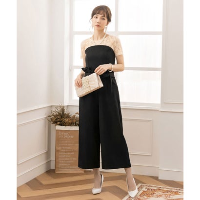 ドレスプラス DRESS+ レーストップス＆ビスチェ風セットアップドレス・結婚式ワンピース・お呼ばれパーティードレス （ベージュ系その他）のサムネイル