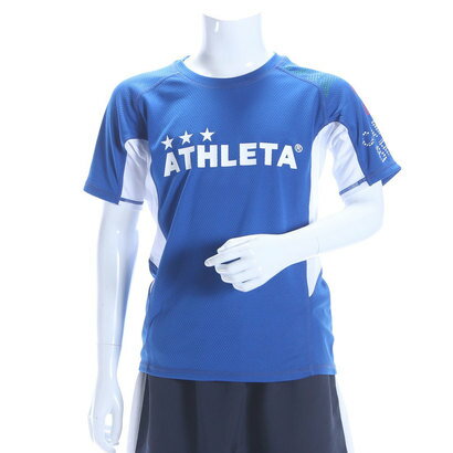 アスレタ ATHLETA ジュニアサッカープラクティスシャツ ジュニアゲームシャツ AP-0141 ブルー （ブルーXホワイト）