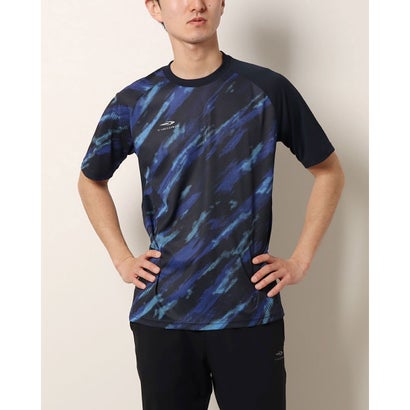 ティゴラ TIGORA メンズ サッカー/フットサル 半袖シャツ ATHLETICS_半袖Tシャツ_遮熱_接触冷感 TR-8SW1042TS (ネイビー)ネット通販 サッカー 用品 セール