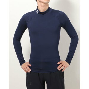 アンダーアーマー UNDER ARMOUR メンズ フィットネス 長袖コンプレッションインナー UA HG Armour Comp Mock LS 1369606 （ネイビー）