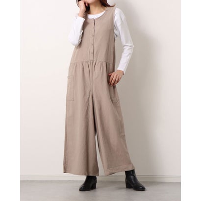 サマンサ モスモス アウトレット Samansa Mos2 outlet 前後着サロペット （ベージュ）のサムネイル