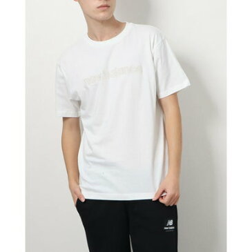 ニューバランス new balance メンズ 半袖Tシャツ リニアロゴショートスリーブTシャツ_ MT21924 （ホワイト）