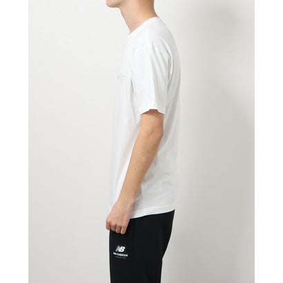 ニューバランス new balance メンズ 半袖Tシャツ リニアロゴショートスリーブTシャツ_ MT21924 （ホワイト）