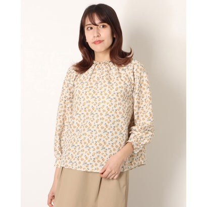 サマンサモスモス ブルー アウトレット Samansa Mos2 blue outlet 柄アソートシャーリングブラウス （ホワイト）のサムネイル