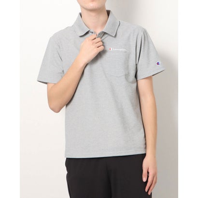 チャンピオンChampionメンズ半袖ポロシャツPOLOSHIRT_C3-VS319(グレー)