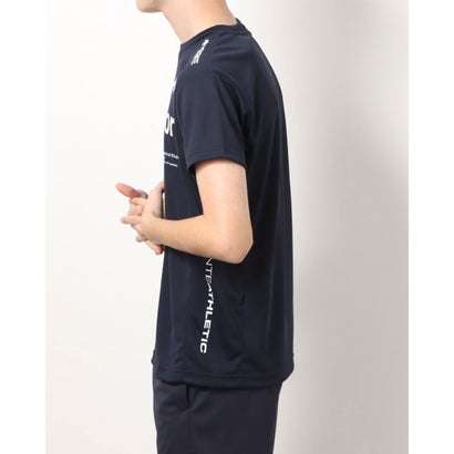デサント DESCENTE メンズ 半袖機能Tシャツ サンスクリーン ヘザーハンソデシャツ DMMTJA51 （ネイビー）