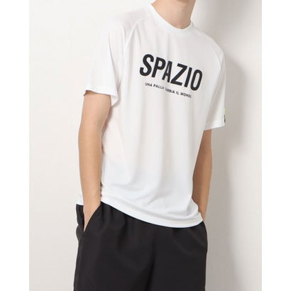 スパッツィオ SPAZIO メンズ サッカー/フットサル 半袖シャツ SPAZIOバックプリントプラシャツ_ GE0840 (ホワイト)バーゲン サッカー 用品 セール