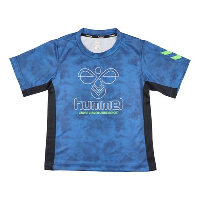 ヒュンメル hummel ジュニア サッカー/フットサル 半袖シャツ ジュニアプラクティスシャツ HJP4144 (ブルー)通販 サッカー 用品 セール