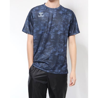 ヒュンメル hummel メンズ サッカー/フットサル 半袖シャツ グラフィックシャツ HAP4157 (ネイビー)セール サッカー 用品 セール