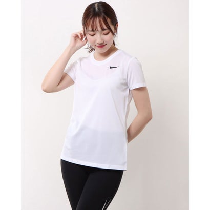 ナイキ NIKE レディース 半袖機能Tシャツ ナイキ ウィメンズ DRI-FIT レッグ クルー Tシャツ AQ3211100 （ホワイト）