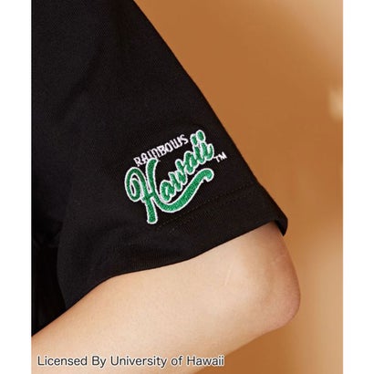 【Kahiko】University of Hawaii レインボーTシャツワンピース ホワイト