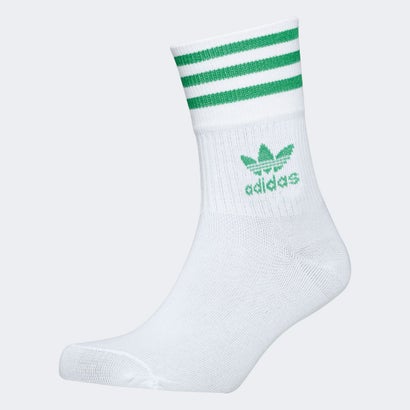 アディダス adidas ミッドカット クルーソックス 3足組 （white）