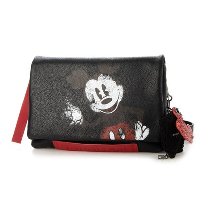 デシグアル Desigual ミッキーマウス ミニクロスボディバッグ （グレー/ブラック）のサムネイル