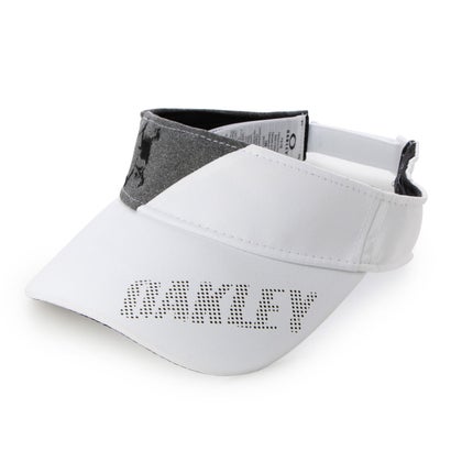 オークリー OAKLEY メンズ ゴルフ サンバイザー SKULL HYBRID VISOR FA 22.0 FOS901151 （ホワイト）