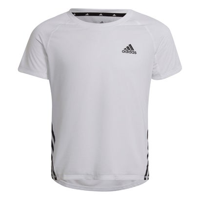 アディダス adidas AEROREADY トレーニング スリーストライプスTシャツ （white）