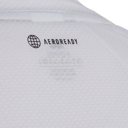 アディダス adidas AEROREADY トレーニング スリーストライプスTシャツ （white）