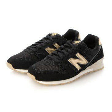 ニューバランス new balance WL996 レディース スニーカー 人気定番 細身シルエット (ブラック×ゴールド)