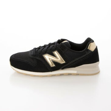 ニューバランス new balance WL996 レディース スニーカー 人気定番 細身シルエット (ブラック×ゴールド)