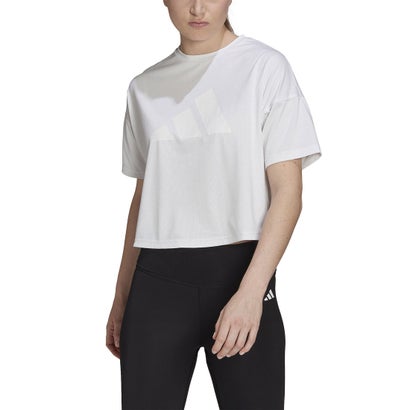 アディダス adidas トレイン アイコンズ 3バーロゴTシャツ （white）