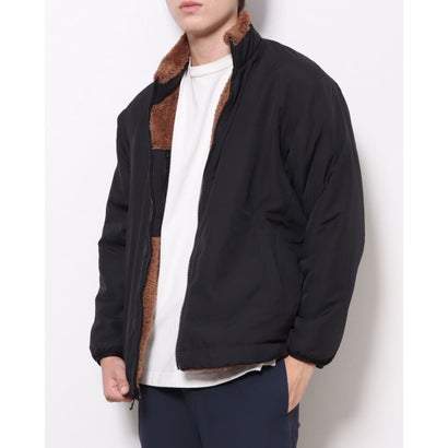 デサント DESCENTE メンズ フリースジャケット Reversible Boa Fleece Jacket DX-C2117AP （ブラック）