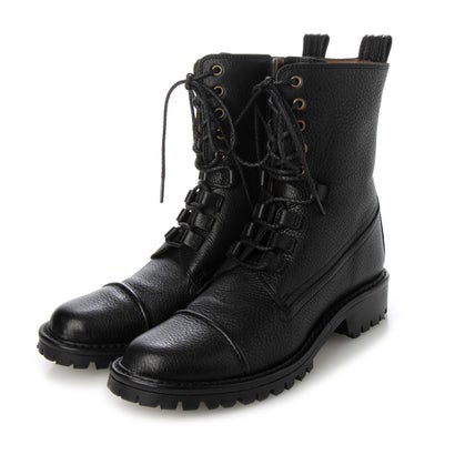 サヤ Saya レースアップショートブーツ （ブラック）のサムネイル