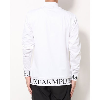 【めつけすぎ】 ウノピゥウノウグァーレトレ 1PIU1UGUALE3 メンズ ゴルフ 長袖シャツ BACK BIG LOGO HIGH NECK T-SHIRTS LAT-22003 (ホワイト):LOCOMALL(ロコンド公式ストア) しなくても