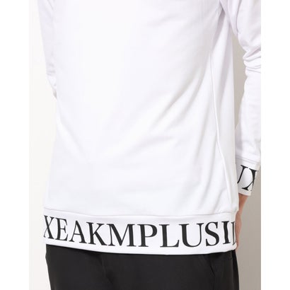 【めつけすぎ】 ウノピゥウノウグァーレトレ 1PIU1UGUALE3 メンズ ゴルフ 長袖シャツ BACK BIG LOGO HIGH NECK T-SHIRTS LAT-22003 (ホワイト):LOCOMALL(ロコンド公式ストア) しなくても