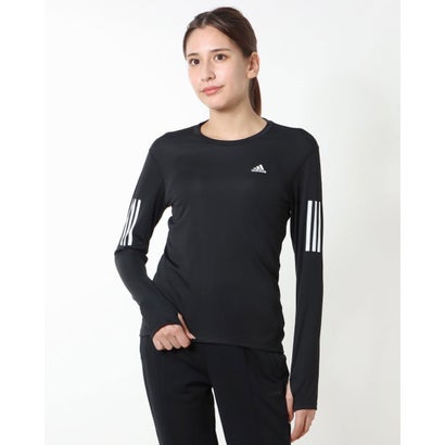 アディダス adidas レディース 陸上/ランニング 長袖Tシャツ オウン ザ ラン 長袖Tシャツ H59272 （ブラック）